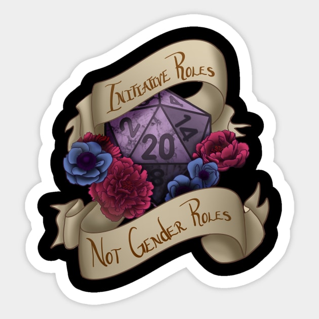 Initiative Roles not Gender Sticker by CrowleyCreations